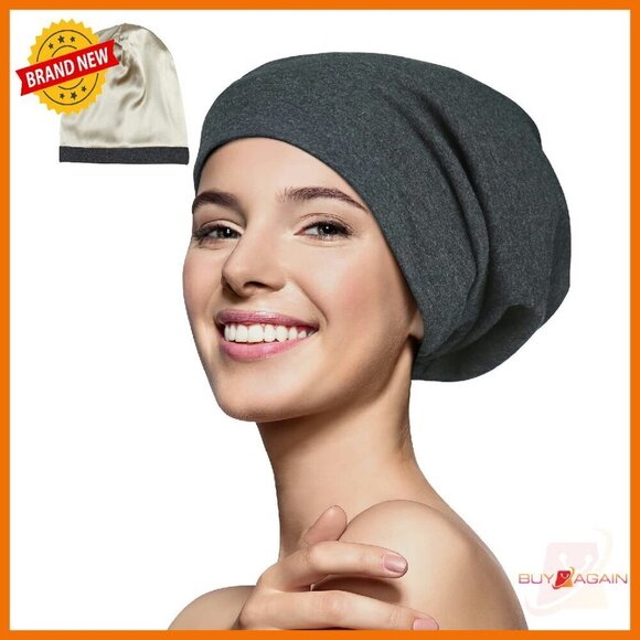 Adjustable Silk Satin Sleep Cap for Curly Hair Dreadlocks 18-32 Inch main image 5
